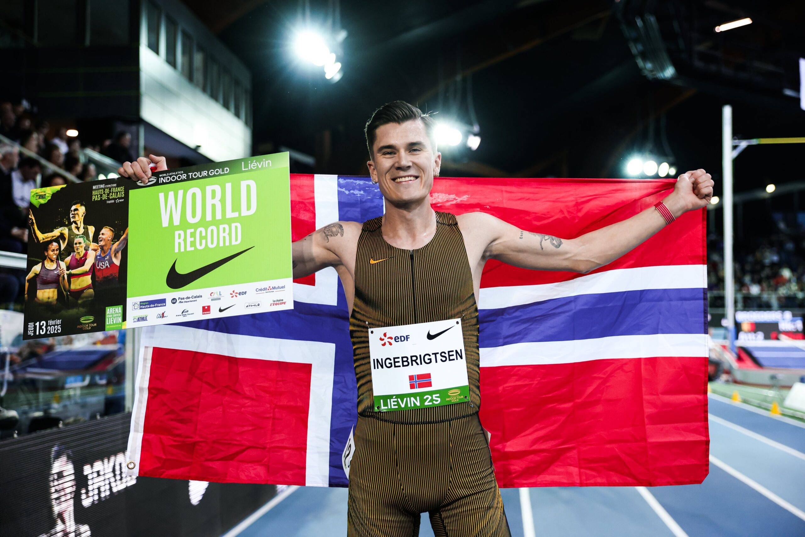 O Ινγκεμπρίγκτσεν κατέρριψε το παγκόσμιο ρεκόρ στο μίλι βελτιώνοντας παράλληλα το δικό του στα 1500μ!