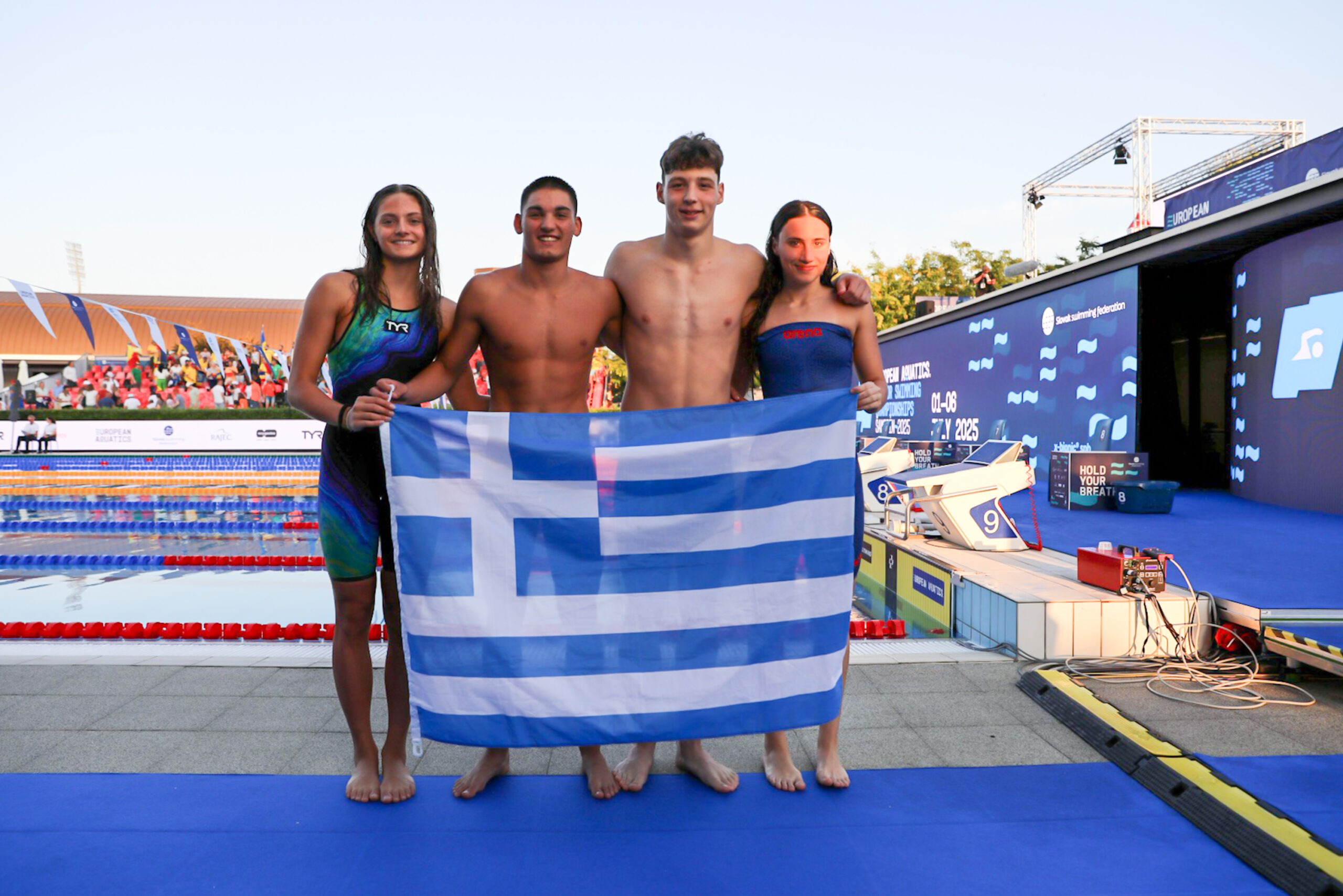 Ευρωπαϊκό κολύμβησης Κ19: 5η θέση για τη σπουδαία ελληνική τετράδα στα 4Χ100μ μεικτή mixed με νέο πανελλήνιο ρεκόρ