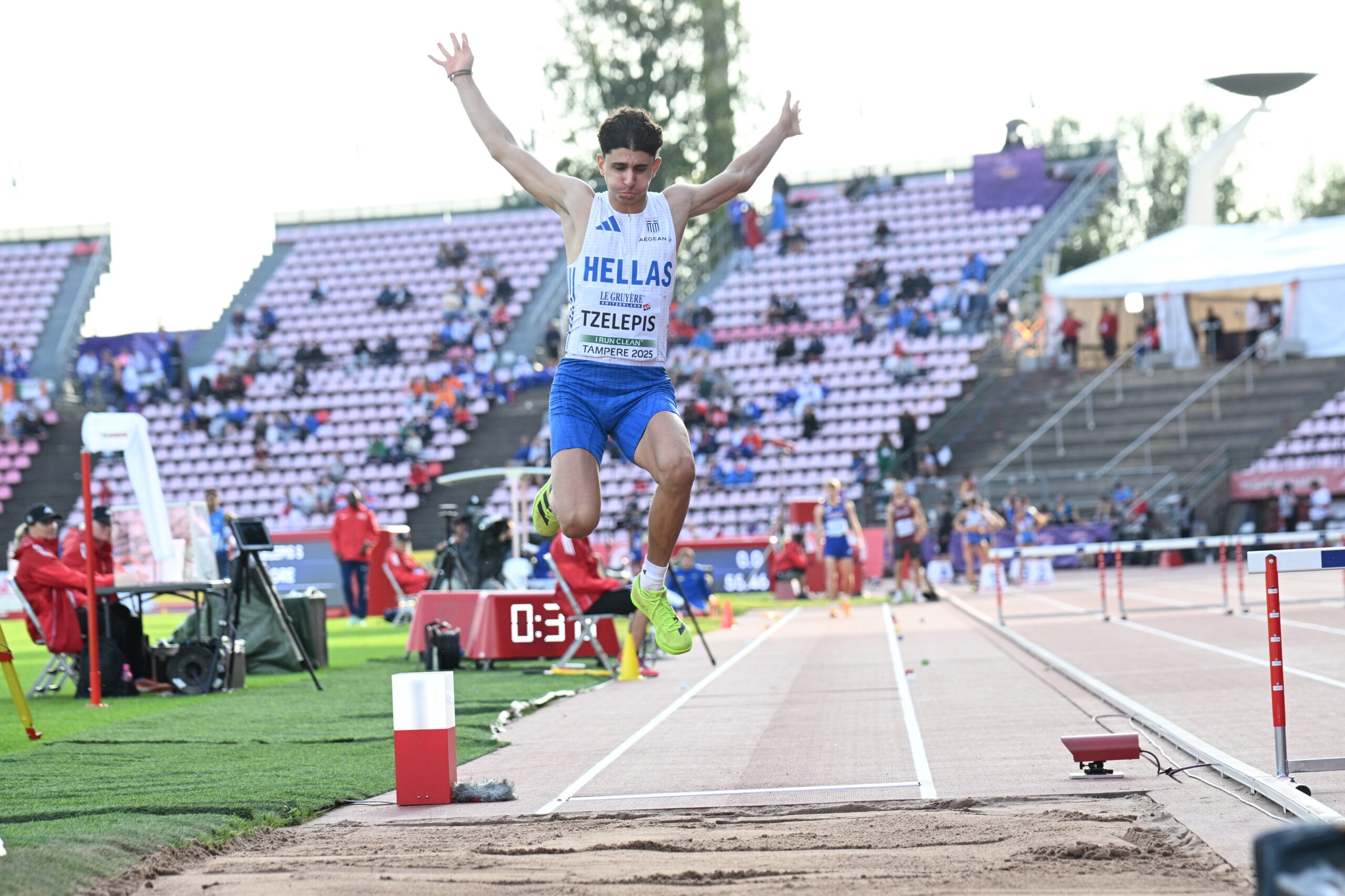 Ευρωπαϊκό Κ20 2025: Τέταρτος ο 17χρονος Τζελέπης στο μήκος με νέο ατομικό ρεκόρ