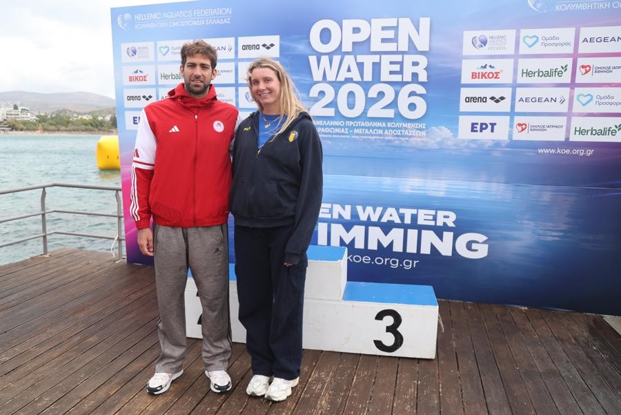 Πανελλήνιο open water: Νταμπλ για τον Κυνηγάκη, στους τιτλούχους και η Καρράς